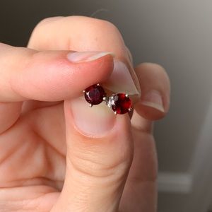 Garnet Stud Earrings